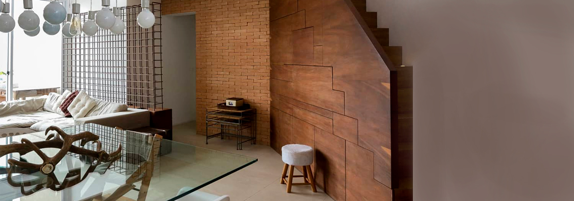 Mezanino com painel wall